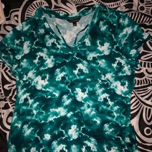 Dressy Tye-Dye Short Sleeve